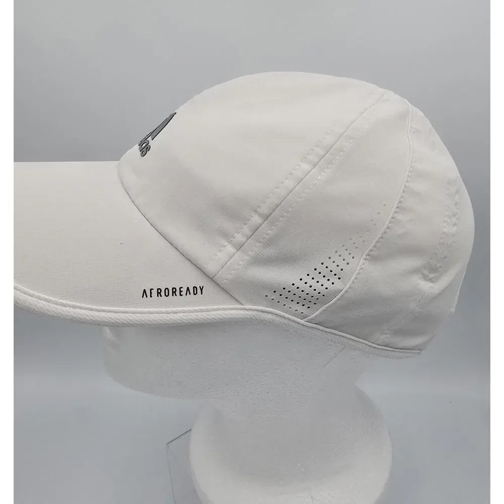 Adidas White Performance Baseball Cap Adjustable Athletic Golf Hat Logo